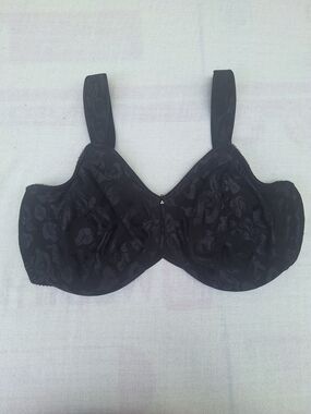 Black Floral Underwire Bra - Women Intimates